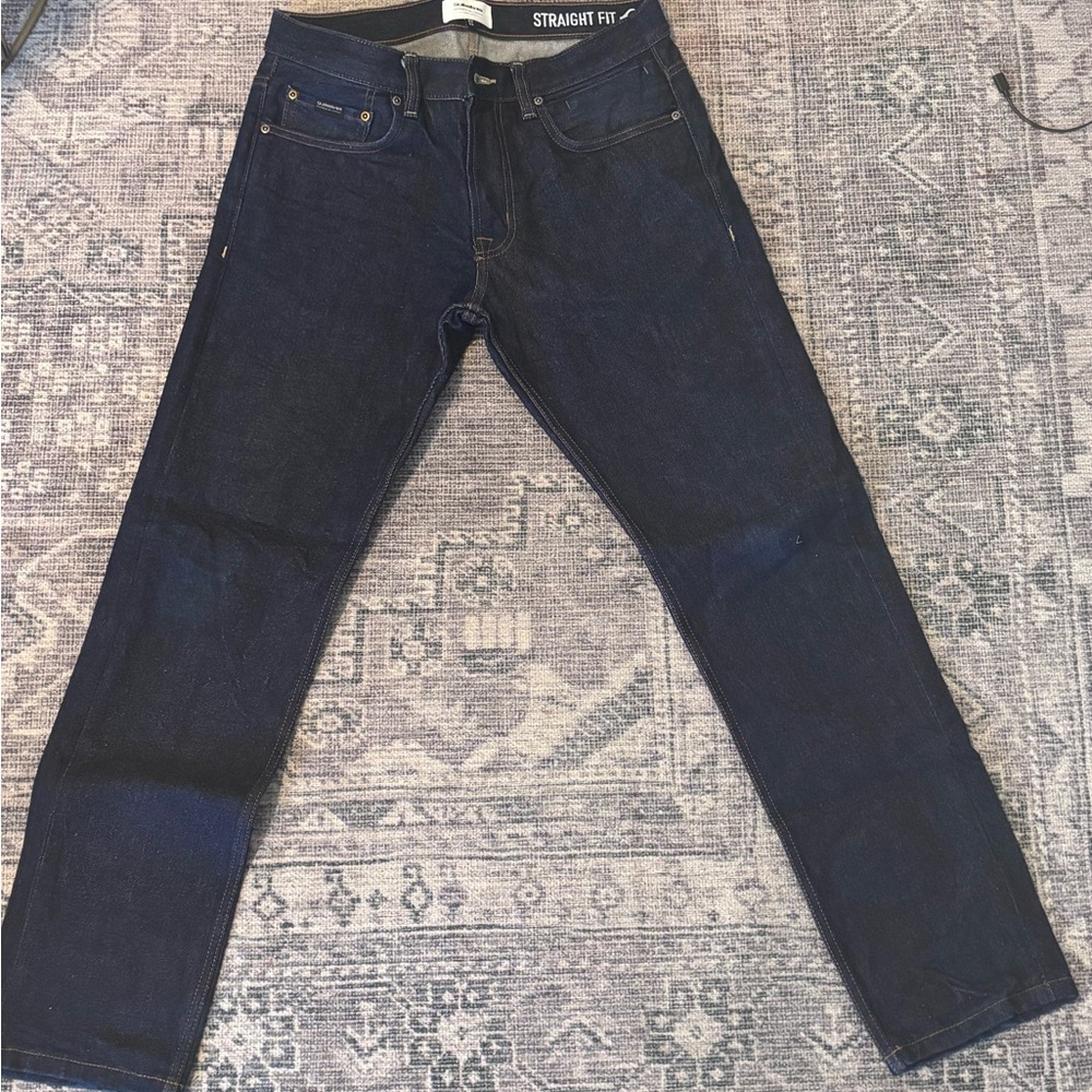 Quiksilver Men's regular straight cut  Jeans - Deep Indigo size 32 x 32